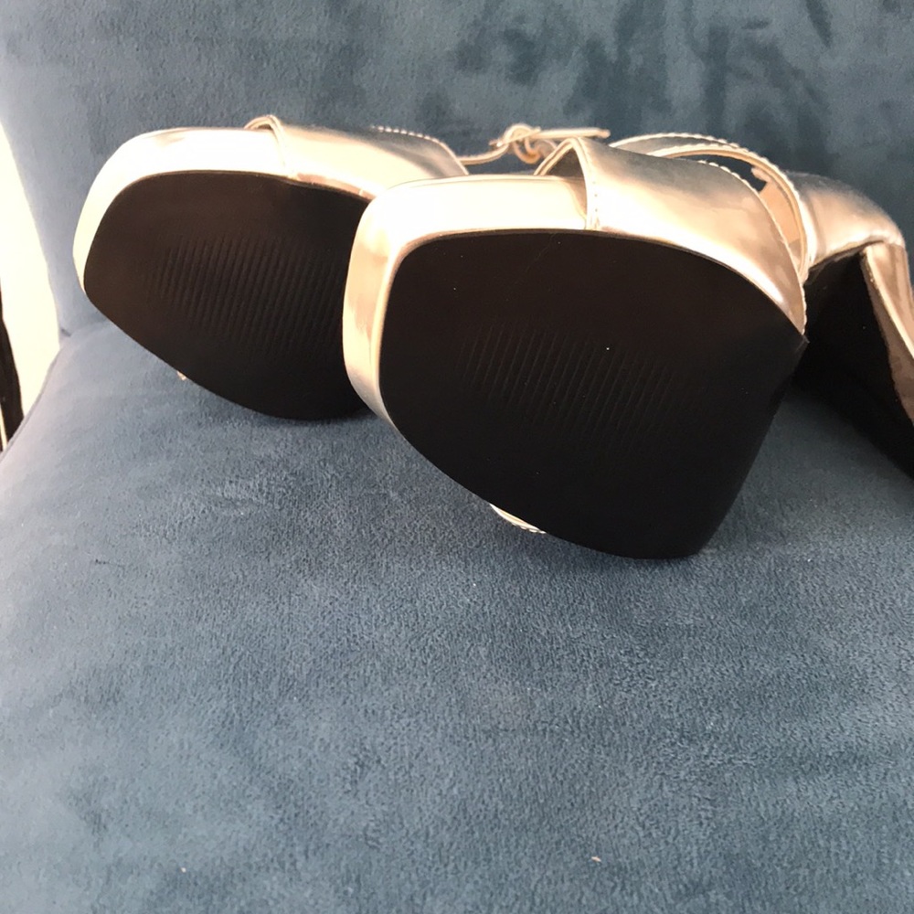 Silver Unique Heels - image 5